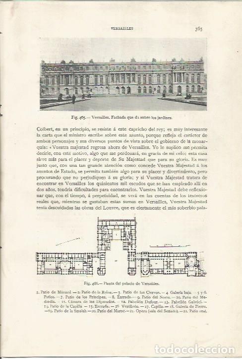 Cartes Postales: LAMINA 26909: Fachada de Versailles, Francia - J. Pijoan