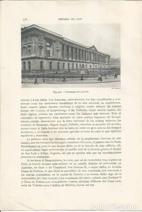 Cartes Postales: LAMINA 26905: Columnata del Louvre, Paris - J. Pijoan