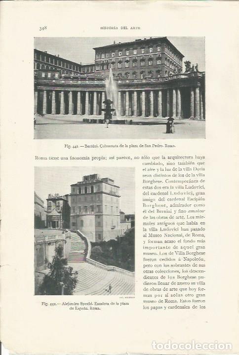 Cartes Postales: LAMINA 26899: Columnata de Bernini en el Vaticano - J. Pijoan