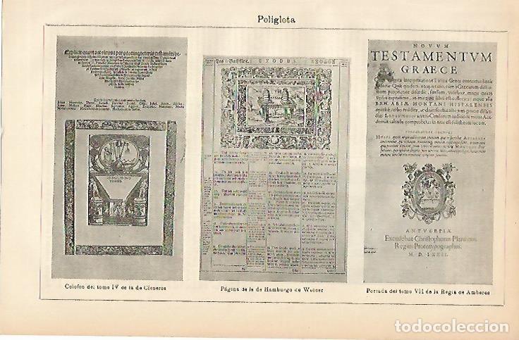 Postales: LAMINA ESPASA 3349: Ejemplos de poliglota - Varios Autores