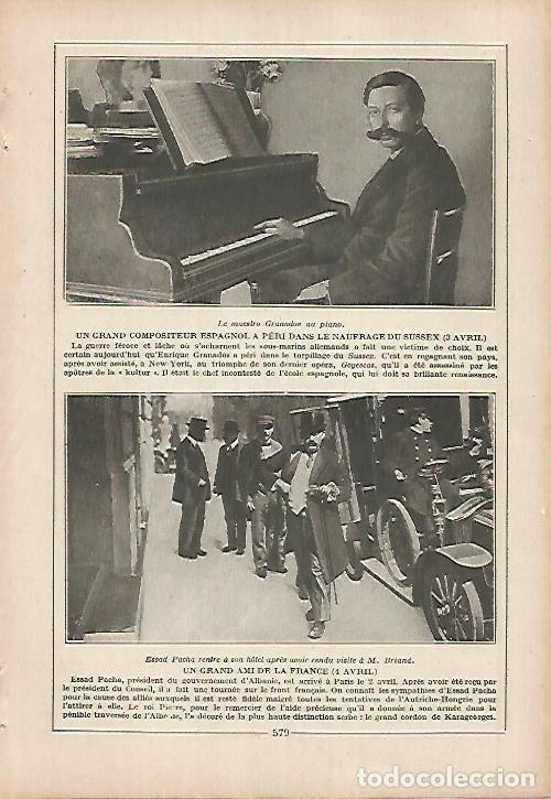 Postales: LAMINA 12082: Enrique Granados - Varios