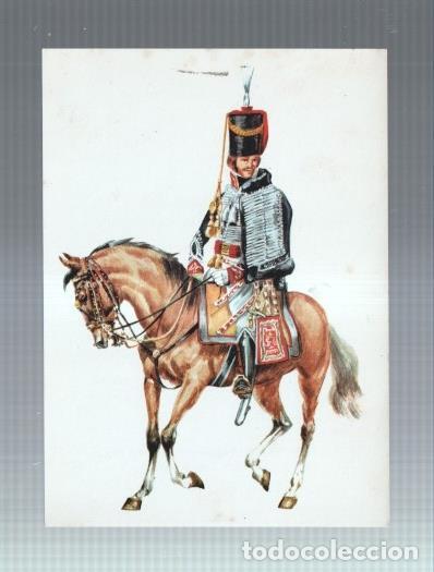 Postcards: Estampa: 15 de Dragones ligero o Husares del Rey, a&ntilde;o 1813. Gran breta&ntilde;a -