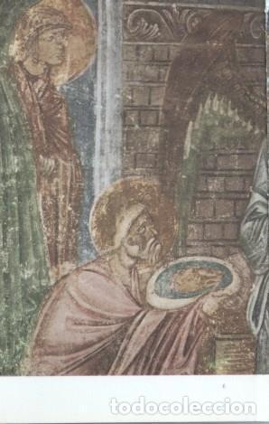 Postcards: Lamina frescos yugoeslavos medievales numerada 16: Abraham y Sara obsequian a los angeles -