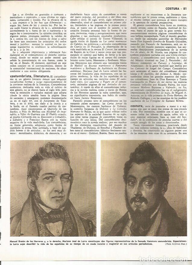 Postkarten: LAMINA MONITOR 01113: Manuel Breton de los Herreros y Mariano Jose de Larra - Varios