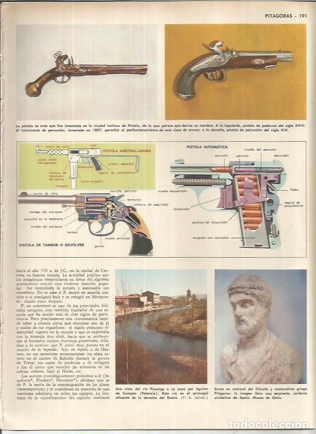 Postcards: LAMINA MONITOR 01045: Tipos de pistolas - Varios