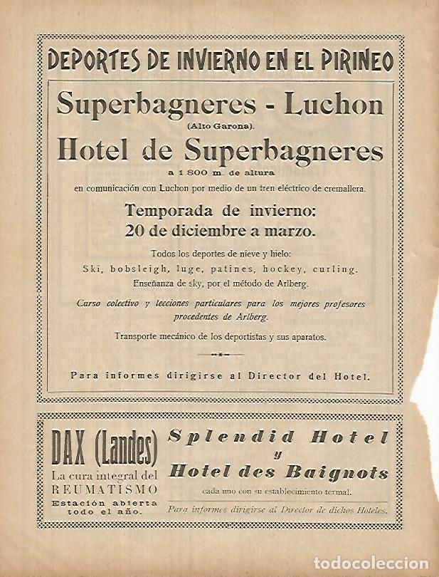 Postcards: LAMINA 12296: Publicidad Hotel de Superbagneres - Varios