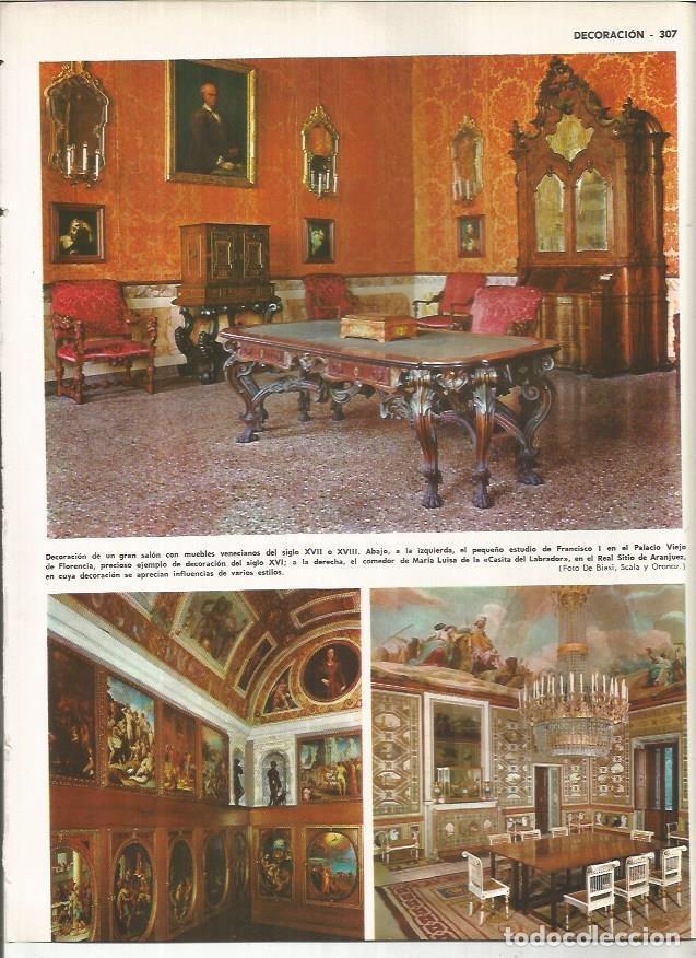 Postais: LAMINA MONITOR 01159: Estudio de Francisco I en Florencia y comedor de Maria Luisa en Aranjuez - Var