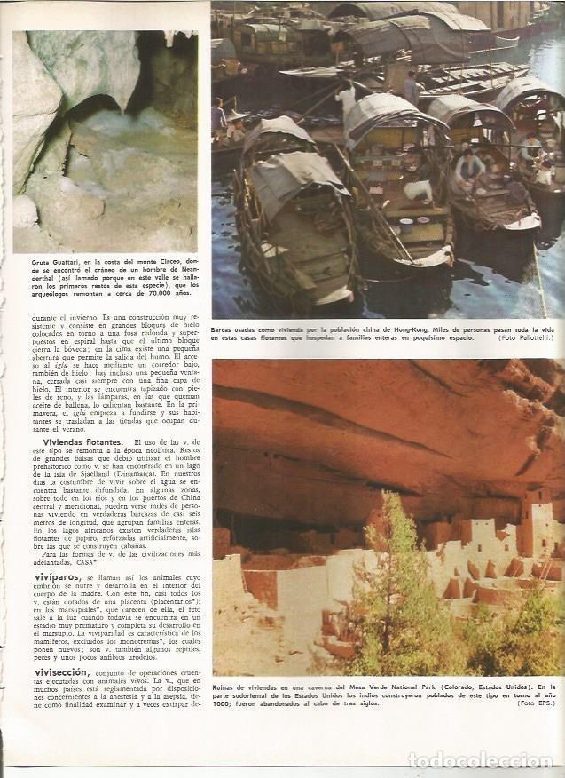 Postales: LAMINA MONITOR 0928: Barcas en Hong Kong y viviendas en cavernas de Colorado, EEUU - Varios
