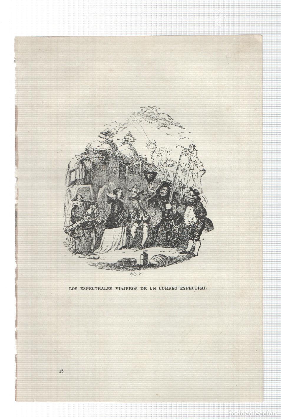 Postais: Lamina numero 14: Los espectrales viajeros de un correo espectral (ilustracion de Seymour y Phiz, ob