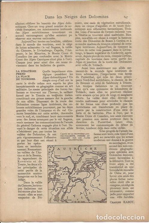 Postkarten: LAMINA 27252: Mapa de los Alpes entre Austria e Italia - VVAA