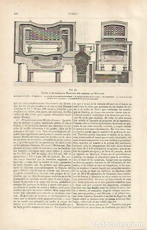 Postkarten: LAMINA ESPASA 31326: Horno y recuperador Radoliff del Arsenal de Wolwich - Varios
