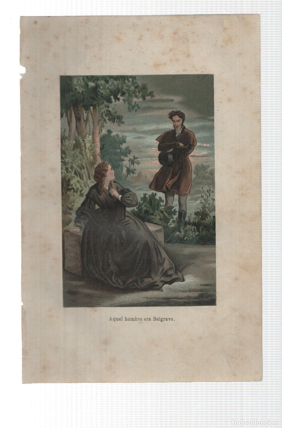 Postkarten: Lamina numero 15: Oscar y Amanda (amor y virtud triunfante), (se ignora nombre del ilustrador) -