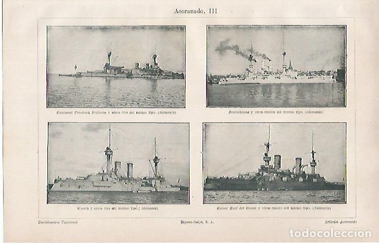 Postkarten: LAMINA ESPASA 31341: Acorazados de Alemania - Varios