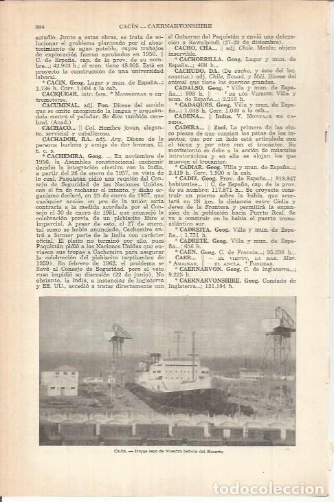 Postcards: LAMINA ESPASA 38032: Dique Nuestra Se&ntilde;ora del Rosario en Cadiz - Varios