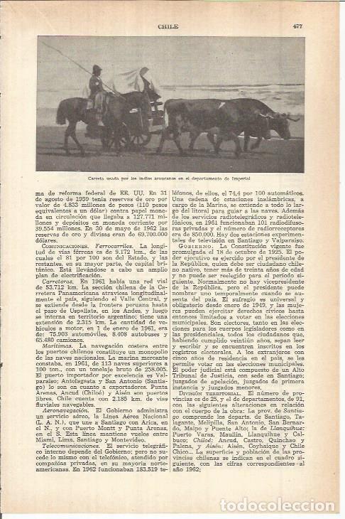 Postcards: LAMINA ESPASA 38080: Carreta de los indios Araucanos en Chile - Varios