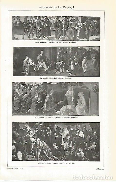 Postales: LAMINA ESPASA 31410: Adoracion de los Reyes - Varios