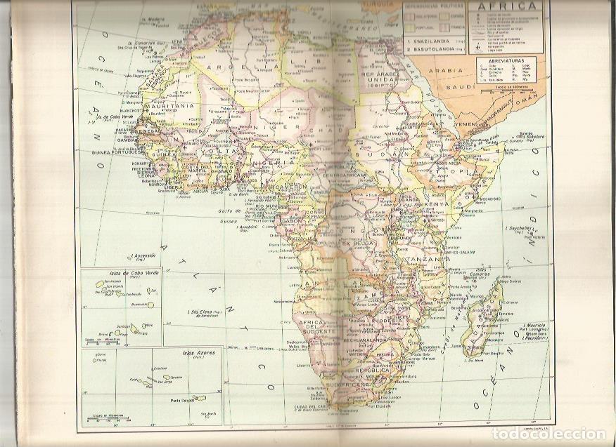 Postkarten: LAMINA ESPASA 37989: Mapa de Africa - Varios