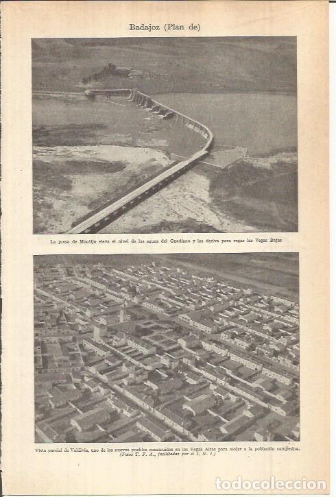 Postkarten: LAMINA ESPASA 37999: Plan de Badajoz - Varios