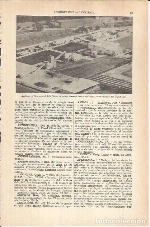 Postkarten: LAMINA ESPASA 37978: Fabrica de uranio General Hernandez Vidal en Andujar - Varios