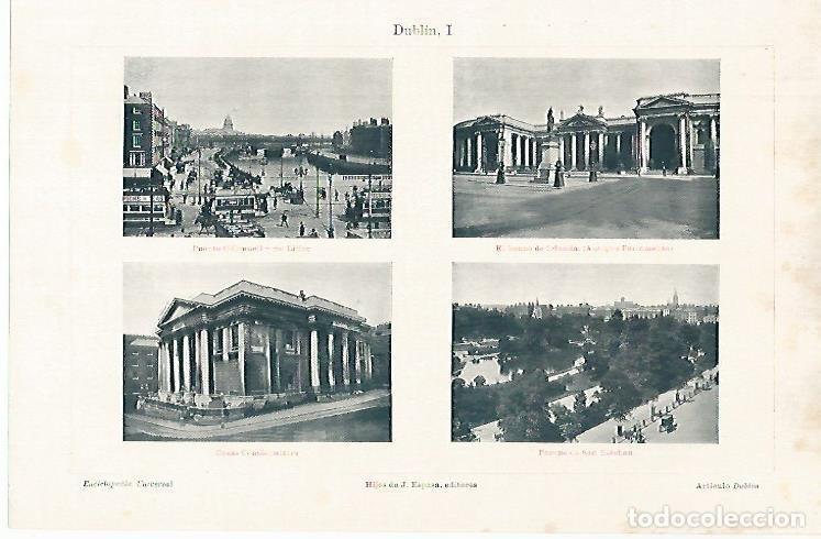 Postcards: LAMINA ESPASA 31557: Puente Ayuntamiento Banco de Irlanda en Dublin - Varios