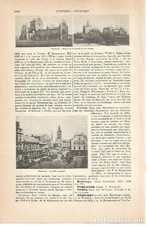Cartes Postales: LAMINA ESPASA 31574: Abadia de Sweetheast en Dumfries - Varios