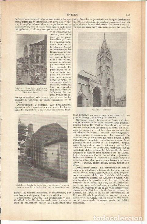 Cartes Postales: LAMINA ESPASA 37722: Catedral de Oviedo - Varios