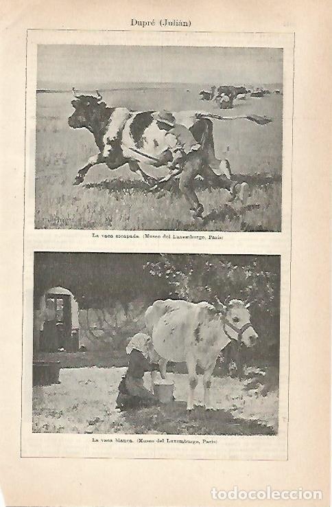 Postcards: LAMINA ESPASA 31591: La vaca escapada y La Vaca blanca por J. Dupre - Varios