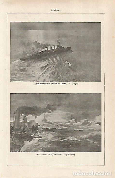 Postcards: LAMINA ESPASA 31685: Vigilancia incesante por Burgess y Anno Domini 1915 por Hemy - Varios