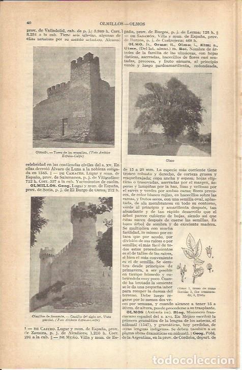 Cartoline: LAMINA ESPASA 37685: Torre de las murallas en Olmedo, Valladolid - Varios