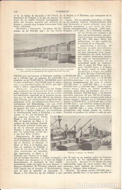 Postcards: LAMINA ESPASA 37729: Puerto de Karachi, Pakistan - Varios