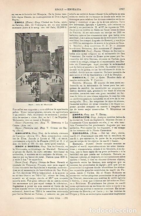 Postcards: LAMINA ESPASA 31637: Calle de Eboli Italia - Varios