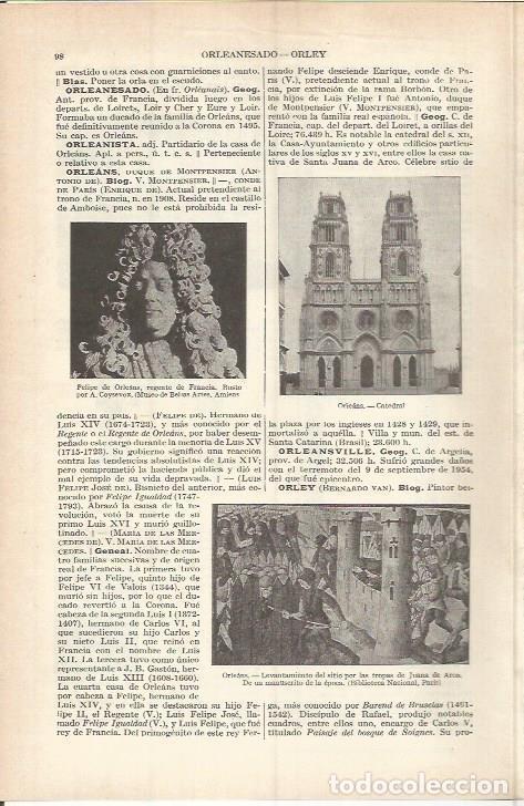 Postcards: LAMINA ESPASA 37711: Felipe de Orleans y catedral de Orleans - Varios