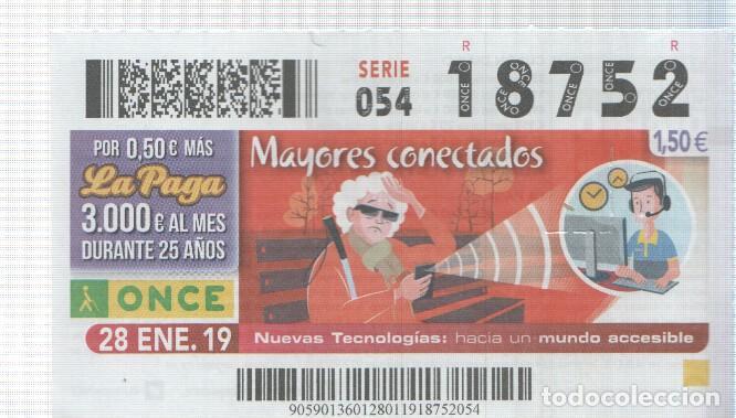 Postcards: Cupon de la Once tema: Mayores conectados en seccion Nuevas tecnologias