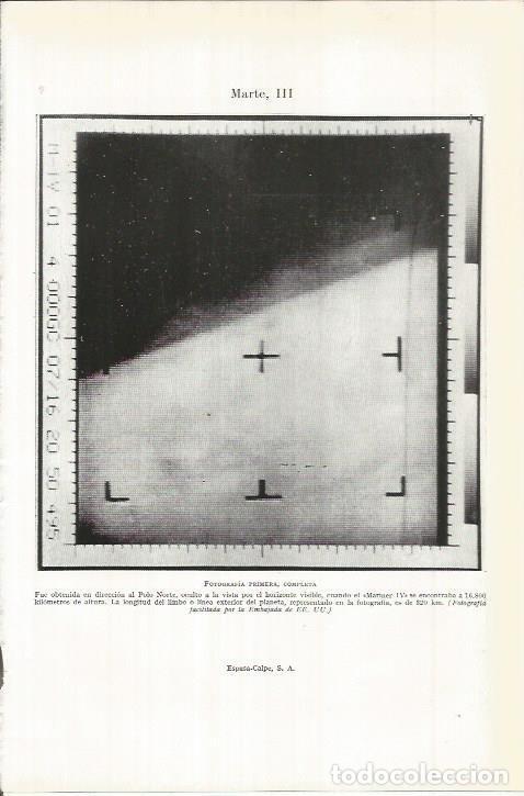 Postcards: LAMINA ESPASA 38226: Fotografia del planeta Marte - Varios