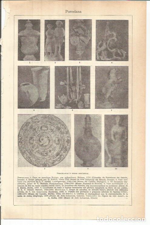Postcards: LAMINA ESPASA 37830: Porcelana - Varios