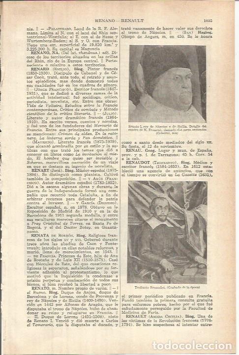 Postkarten: LAMINA ESPASA 37880: Renato I de Napoles - Varios