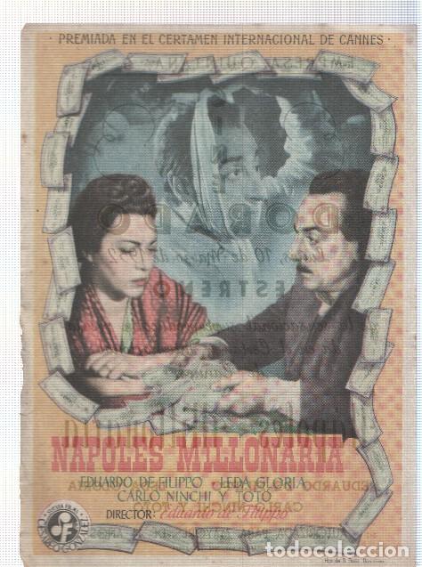 Postkarten: Programa de cine: Napoles Millonaria con Eduardo de Filippo y Leda Gloria