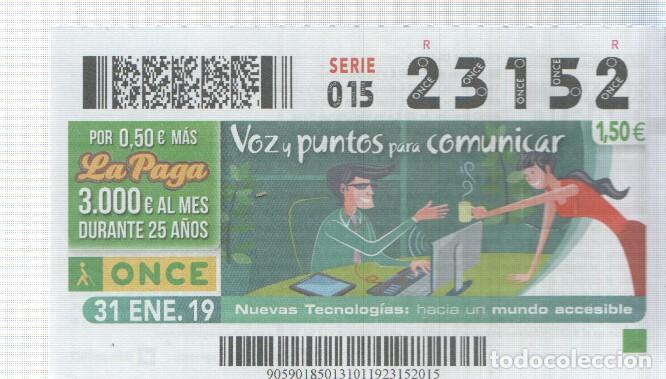 Postcards: Cupon de la Once tema: Voz y puntos para comunicar