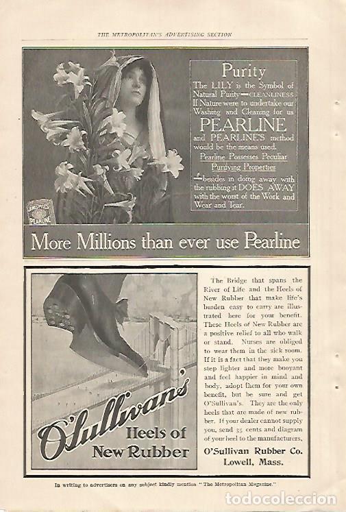 Postcards: LAMINA 12473: Publicidad de Pearline y O Sullivan - Varios