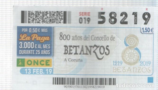 Postcards: Cupon de la Once tema: 800 a&ntilde;os del concello de Betanzos en A Coru&ntilde;a