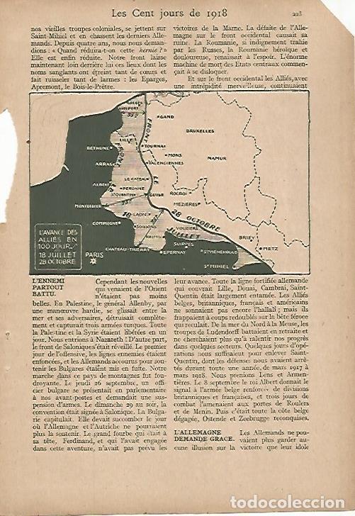 Postcards: LAMINA 12494: Avance de los aliados entre el 18 de julio y el 28 de octubre de 1918 - Varios