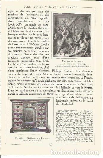 Postcards: LAMINA V00228: Gabinete de madera del Palacio de Versalles - Salomon Reinach