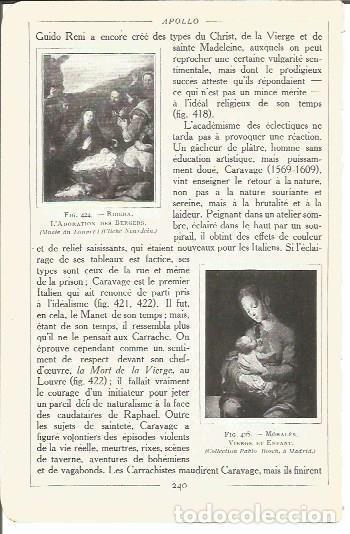 Cartes Postales: LAMINA V00213: La Adoracion de los Pastores po Ribera y Virgen y Ni&ntilde;o por Morales - Salomon Reinach