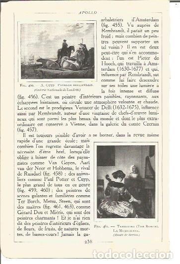 Cartes Postales: LAMINA V00219: Paisaje Holandes por A. Cuyp y La Musica, por Terbourg - Salomon Reinach