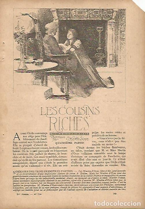 Cartes Postales: LAMINA 12514: Dibujo para Les Cousins Riches - Varios