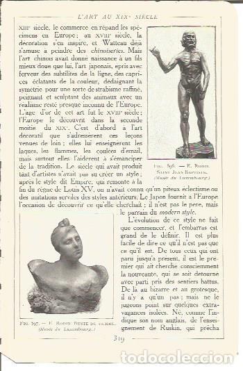 Cartes Postales: LAMINA V00250: San Juan Bautista y busto de mujer, por E. Rodin - Salomon Reinach