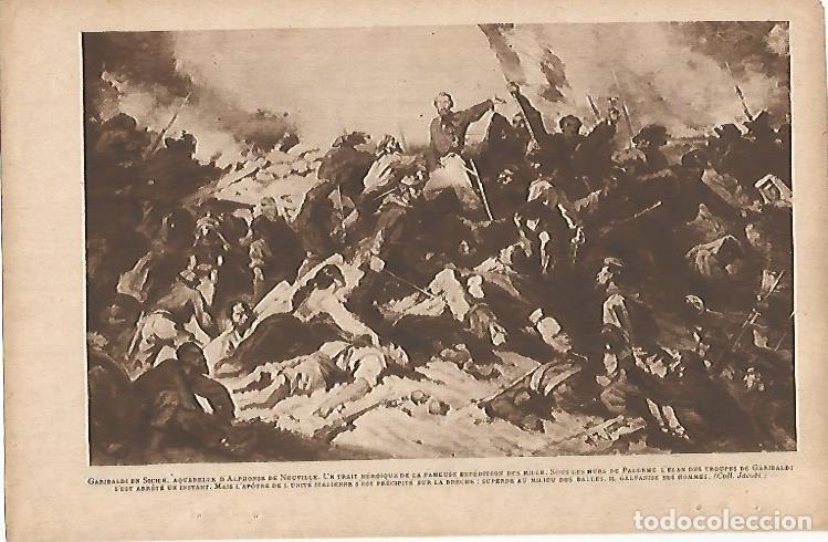 Postais: LAMINA 12540: Garibaldi en Sicilia por Alphonee de Neuville - Varios