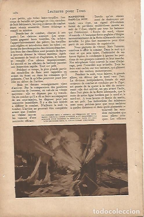 Cartes Postales: LAMINA 12521: Obus explotando en un submarino - Varios
