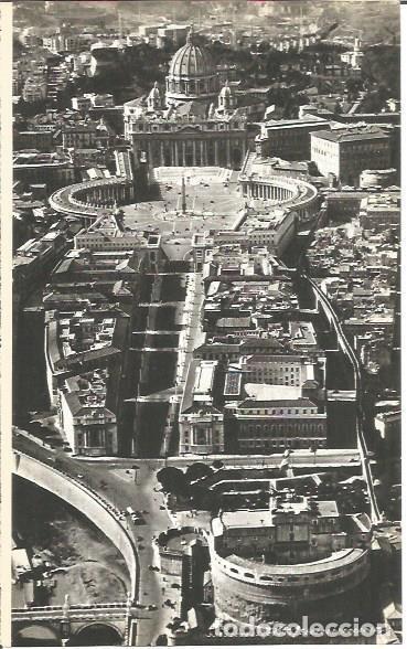 Cartoline: LAMINA V00405: Vista aerea Castillo San Angelo y Basilica San Pedro, Roma - VVAA