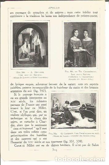 Cartes Postales: LAMINA V00242: Obras por A. Decamps, Th. Chasseriau y G. Courbet - Salomon Reinach